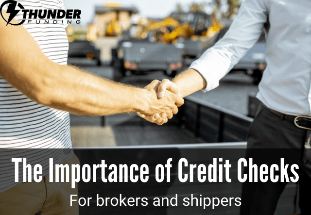Credit Checks for Brokers and Shippers | Thunder Funding