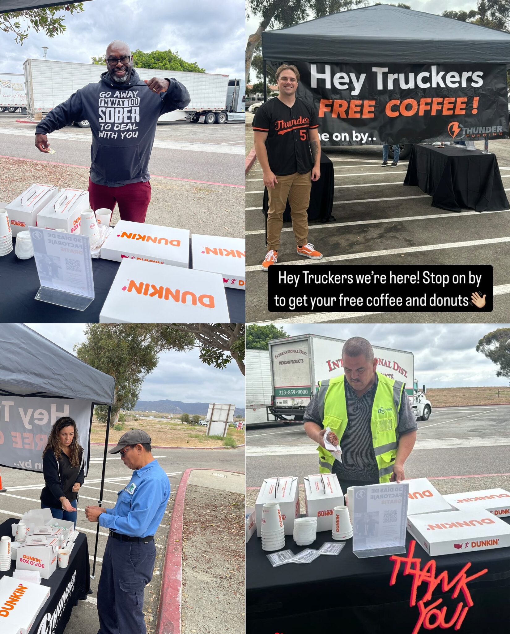 PictureCollage2024 truck stop Thunderfunding